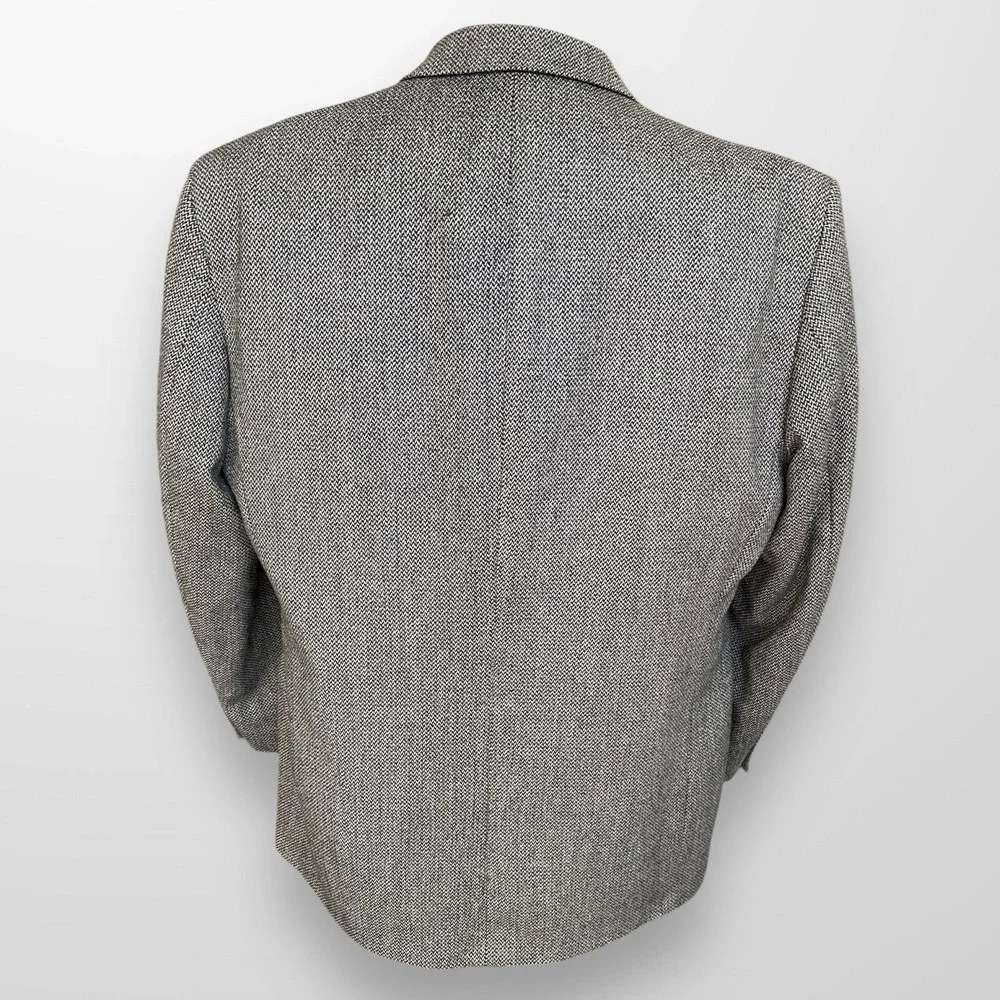 Allyn Saint George 44R Blazer Sport Coat 3/2 Roll Lambswool Suit Jacket‎ VTG